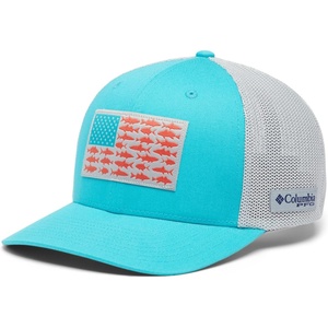 image:imageColumbia Unisex Adult PFG Logo Mesh Ball CapOcean TealInshore Slam Flag
