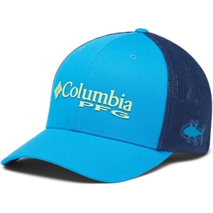 image:imageColumbia Unisex Adult PFG Logo Mesh Ball CapRed HibiscusWhiteHook