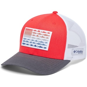 image:imageColumbia Unisex Adult PFG Logo Mesh Ball CapRed SparkShark