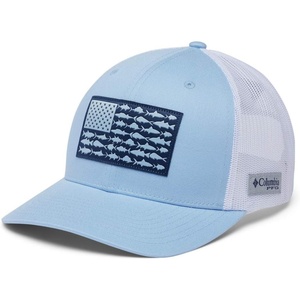 image:imageColumbia Unisex Adult PFG Logo Mesh Ball CapSailWhiteFish Flag