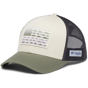 image:imageColumbia Unisex Adult PFG Logo Mesh Ball CapStone  City Grey  Cypress