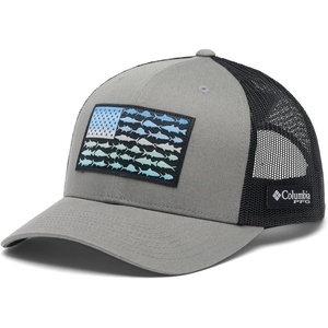 image:imageColumbia Unisex Adult PFG Logo Mesh Ball CapTitaniumBlackSeasonal Fade Flag