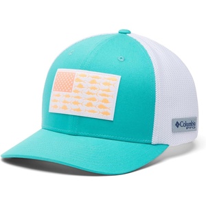 image:imageColumbia Unisex Adult PFG Logo Mesh Ball CapTurquoiseOffshore Slam Flag