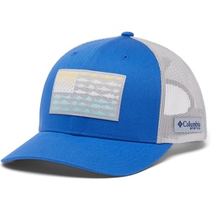 image:imageColumbia Unisex Adult PFG Logo Mesh Ball CapVivid BlueCool Grey