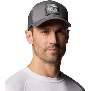 image:imageColumbia Unisex Adult PFG Patch Mesh Ball CapCity GreySunset Fish