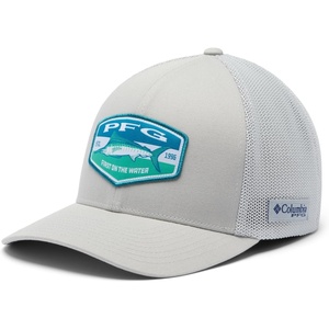image:imageColumbia Unisex Adult PFG Patch Mesh Ball CapCool GreyBig Badge Marlin