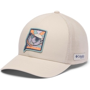 image:imageColumbia Unisex Adult PFG Patch Mesh Ball CapDark StoneSunset Fish