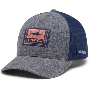 image:imageColumbia Unisex Adult PFG Patch Mesh Ball CapGrill HeatherCollegiate Navyon the Line