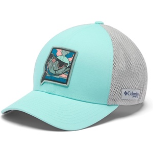 image:imageColumbia Unisex Adult PFG Patch Mesh Ball CapGulf StreamCool GreySunset Fish