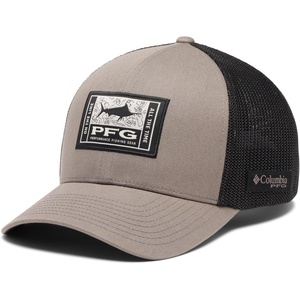 image:imageColumbia Unisex Adult PFG Patch Mesh Ball CapIronBlackon the Line Marlin