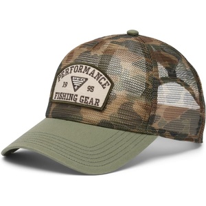 image:imageColumbia Unisex Adult PFG Tie Down Mesh Snap BackFossil Duck CamoCypress