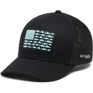 image:imageColumbia Unisex PFG Fish Flag Mesh Ball CapBlackBlack