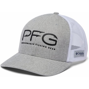 image:imageColumbia Unisex PFG Fish Flag Mesh Ball CapCool Grey HeatherBlack