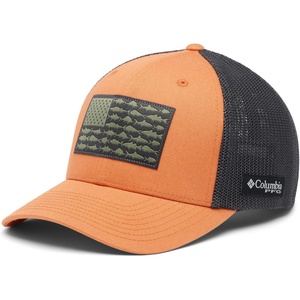 image:imageColumbia Unisex PFG Fish Flag Mesh Ball CapDusty OrangeSharkUs Fish Flag