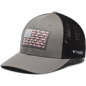image:imageColumbia Unisex PFG Fish Flag Mesh Ball CapTitaniumBlack