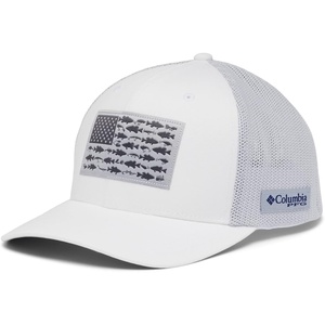 image:imageColumbia Unisex PFG Fish Flag Mesh Ball CapWhiteCool GreyBass Flag
