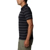 image:imageColumbia Mens Columbia Hike PoloHiking ShirtBlackShark Heather Stripe