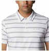 image:imageColumbia Mens Columbia Hike PoloHiking ShirtWhiteColumbia Grey Stripe