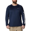 image:imageColumbia Mens Fork Stream Long Sleeve ShirtCollegiate NavyWhite Logo