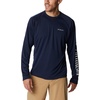 image:imageColumbia Mens Fork Stream Long Sleeve ShirtCollegiate NavyWhite Logo