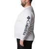 image:imageColumbia Mens Fork Stream Long Sleeve ShirtWhiteCollegiate Navy Logo