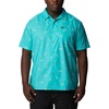 image:imageColumbia Mens Pine Canyon Short SleeveHiking ShirtBright Aqua Baja Bonanza