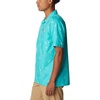image:imageColumbia Mens Pine Canyon Short SleeveHiking ShirtBright Aqua Baja Bonanza
