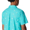 image:imageColumbia Mens Pine Canyon Short SleeveHiking ShirtBright Aqua Baja Bonanza