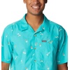image:imageColumbia Mens Pine Canyon Short SleeveHiking ShirtBright Aqua Baja Bonanza