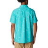 image:imageColumbia Mens Pine Canyon Short SleeveHiking ShirtBright Aqua Baja Bonanza