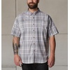 image:imageColumbia Mens Rapid Rivers II Short Sleeve Shirt Columbia Grey Plaid XXLarge