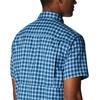image:imageColumbia Mens Silver Ridge Utility Lite Novelty Short SleeveCollegiate Navy Pulaski Plaid