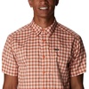 image:imageColumbia Mens Silver Ridge Utility Lite Novelty Short SleeveDesert Orange Pulaski Plaid