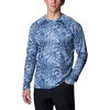 image:imageColumbia Mens Summerdry Printed Long SleeveBluestone Dye Palms Tonal