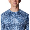 image:imageColumbia Mens Summerdry Printed Long SleeveBluestone Dye Palms Tonal