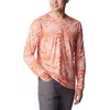 image:imageColumbia Mens Summerdry Printed Long SleeveDesert Orange Dye Palms Tonal