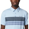 image:imageColumbia Mens Tech Trail Novelty PoloJet Stream Heather Stripe