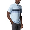 image:imageColumbia Mens Tech Trail Novelty PoloJet Stream Heather Stripe
