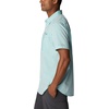 image:imageColumbia Mens Twisted Creek II Short Sleeve ShirtBright Aqua Basic Stripe