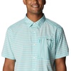 image:imageColumbia Mens Twisted Creek II Short Sleeve ShirtBright Aqua Basic Stripe