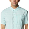 image:imageColumbia Mens Twisted Creek II Short Sleeve ShirtElectric Turquoise Wave Crest Stripe