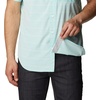 image:imageColumbia Mens Twisted Creek II Short Sleeve ShirtElectric Turquoise Wave Crest Stripe