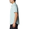 image:imageColumbia Mens Twisted Creek II Short Sleeve ShirtElectric Turquoise Wave Crest Stripe