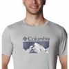 image:imageColumbia Mens Zero Rules Short Sleeve Graphic ShirtColumbia Grey HeatherFractal Peaks Grx