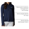 image:imageColumbia Tidal Tee 14 ZipCollegiate NavyWhite Logo