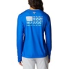 image:imageColumbia Tidal Tee PFG Fish Flag Long SleeveBlue MacawGulf Stream Gradient