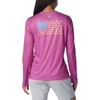 image:imageColumbia Tidal Tee PFG Fish Flag Long SleeveBright LavenderFish and Friends Flag