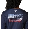 image:imageColumbia Tidal Tee PFG Fish Flag Long SleeveCollegiate NavyFish Flag Ombre