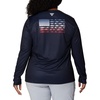 image:imageColumbia Tidal Tee PFG Fish Flag Long SleeveCollegiate NavyFish Flag Ombre