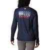 image:imageColumbia Tidal Tee PFG Fish Flag Long SleeveCollegiate NavyFish Flag Ombre